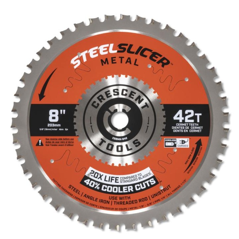 Crescent 8 x 42-Tooth SteelSlicer Thick Metal Circular Saw Blade