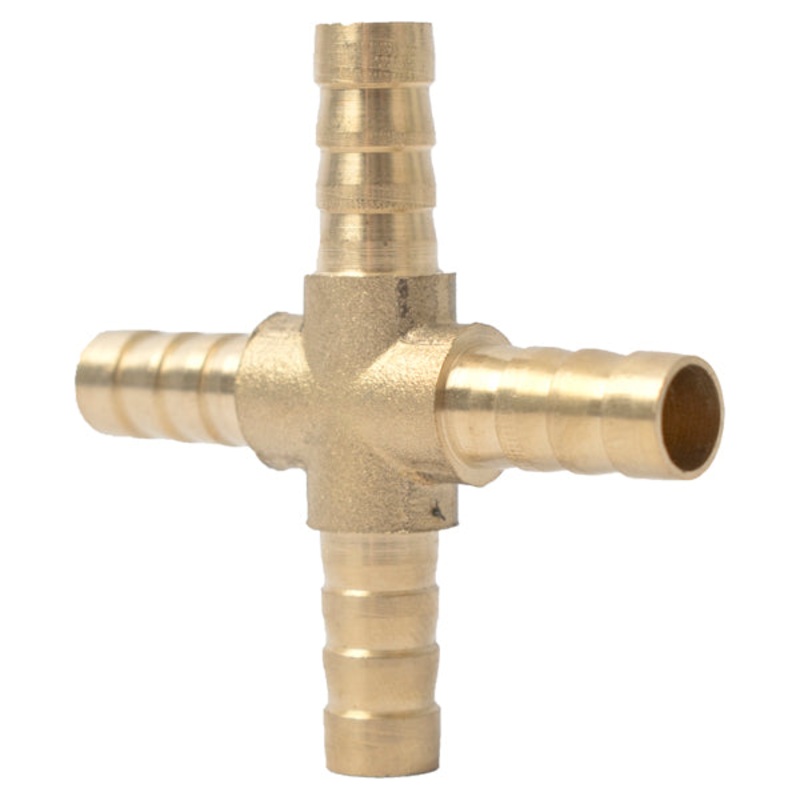 4 WAY HOSE CONNECTOR 8MM 1PCE BLISTER